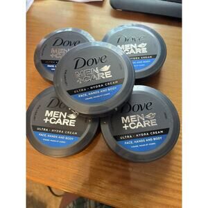 Dove Men+Care Ultra Hydra Cream All Skin Types 5 Pack of 2.53 Oz Each Sealed
